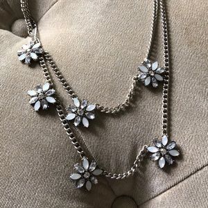 Flower statement necklace